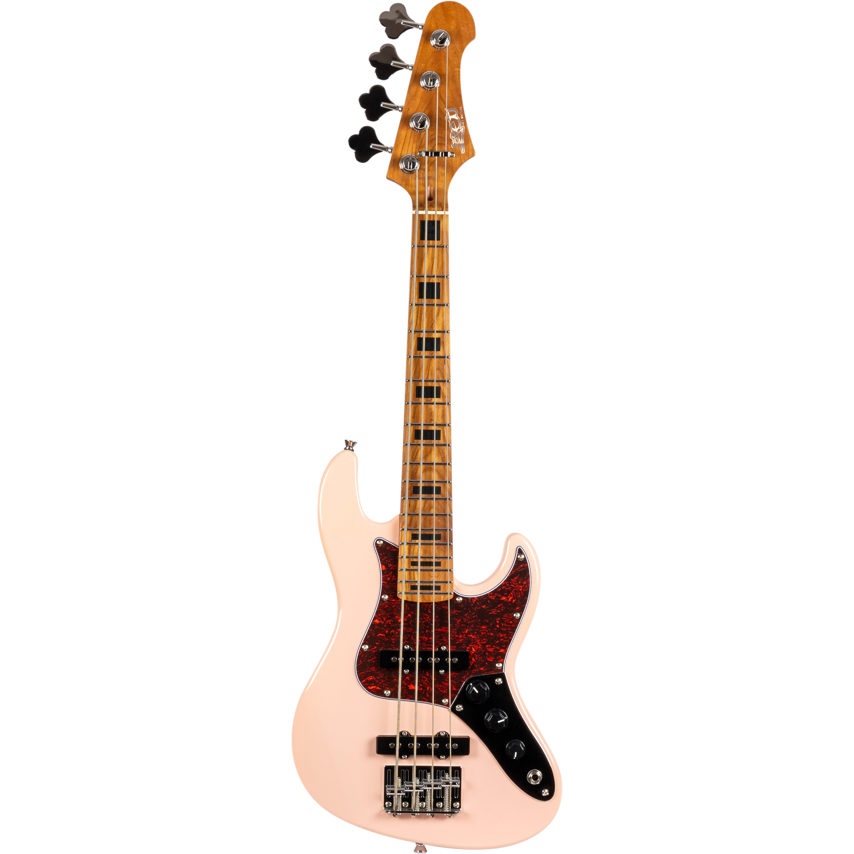 Jet Guitars JB-300 Travel Bass Shell Pink "Minibas"