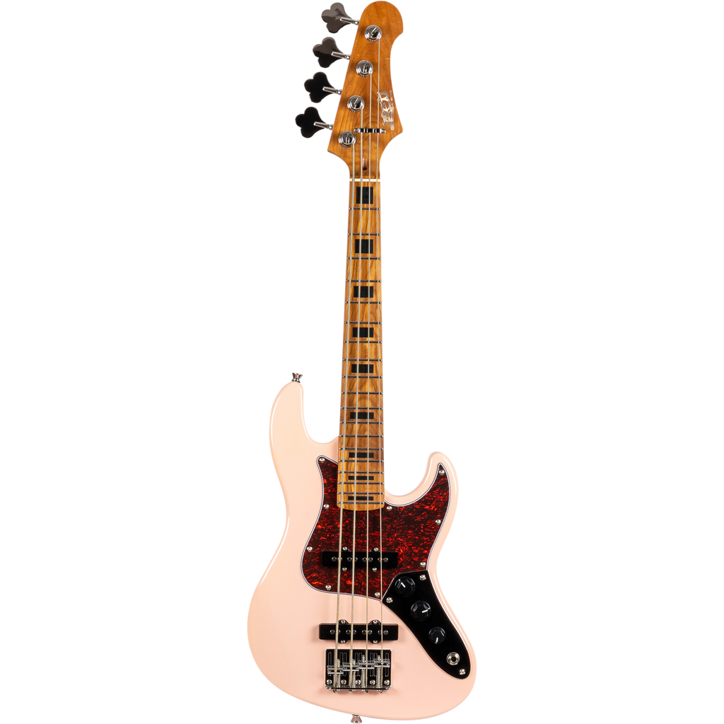 Jet Guitars JB-300 Travel Bass Shell Pink "Minibas"