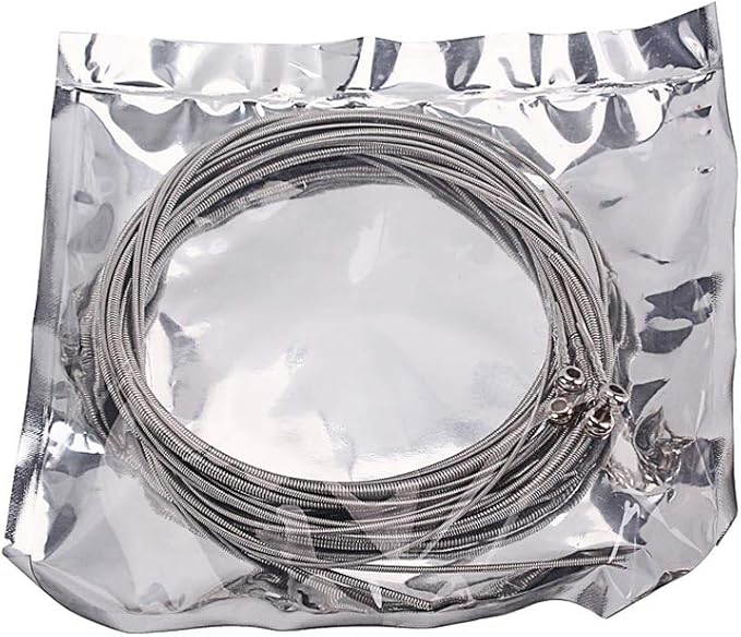 Alnicov 4 st bassträngar i rostfritt stål, gitarrsträng, silverpläterad, för gitarr, musiktillbehör, delar